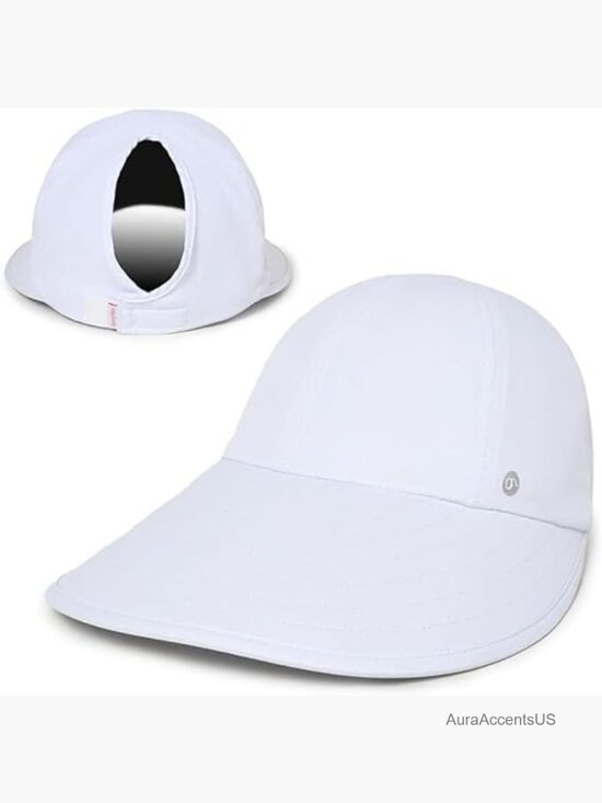 Wide Brim UPF 50 Ponytail Sun Hat with Patented Opening main image 4